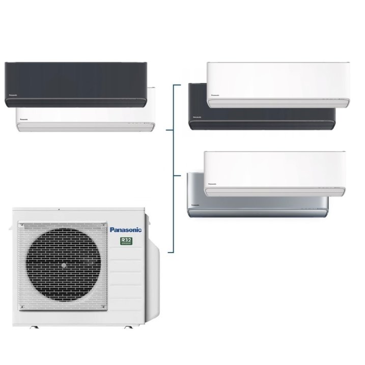 Panasonic CU-3Z68TBE - 6,8 kW - 3 Innengeräten Multi-Split Konfigurator (Innengeräte zur Auswahl)