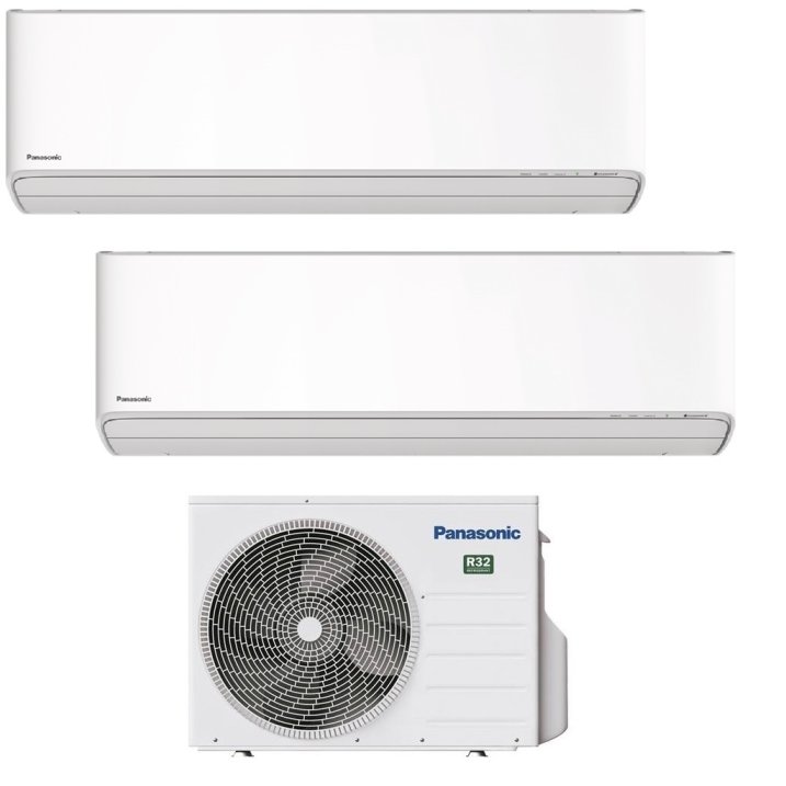 Panasonic Etherea MultiSplit Duo Wandgeräte CS-Z20ZKEW + CS-Z25ZKEW + CU-2Z41TBE|  2 kW + 2,5 kW - Weiß