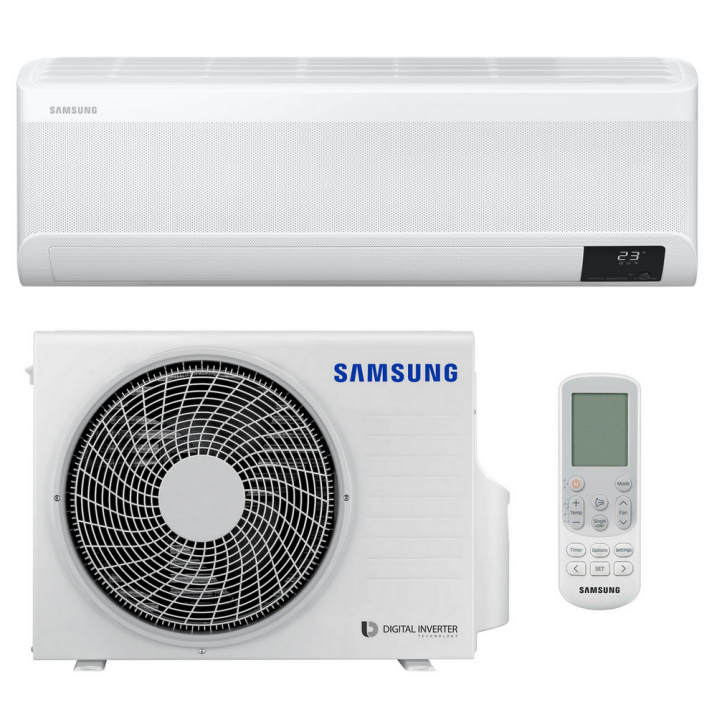 Samsung Wind-Free Avant AR12TXEAAWKNEU/X Split - Klimagerät Set Wandgerät 3,5 kW I 12000 BTU