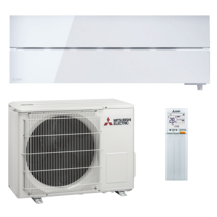 Mitsubishi Klimaanlage R32 Wandgerät Diamond MSZ-LN35VGV 3,5 kW I 12000 BTU - Weiße Perle